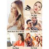 Slick Back Hair Brush Set: Hair Wax, Edge Brush, Rat Tail Comb, Bristle Brush, Hair Bun Accessories, Smoothing Brush for Women & Kids