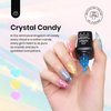 Beetles Jelly Gel Nail Polish, 6 Colors Summer Crystal Glass Translucent Pastel Gel Polish Blue Red Green Purple Yellow Soak Off UV Gel Polish with Mermaid Bubble Beads Nail Art Rainbow Nails