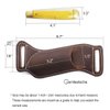 Gentlestache Leather Knife Sheaths for Belt, Pocket Knife Holder, EDC Sheath for Folding, Compact Draw Knife Holster Dark Brown