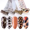 CHANGAR Animal Skin Nail Art Foil Transfer Decals Serpentine Leopard Print Tiger Snake Skin Pattern Fish Scale Nail Foil A...