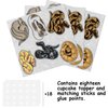 18pcs Glitter Snake Dessert Cupcake Reptile Pet Theme Decor Supplies Boy Girl Man Woman Happy Birthday Party Decorations