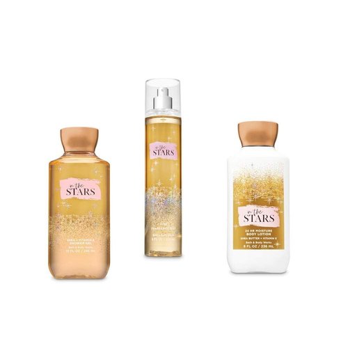 3 In the Stars bundle set 10 oz Shower Gel, 8 oz Body Lotion, 8 oz Fine Fragrance Mist Trio Gift Set bath body shower