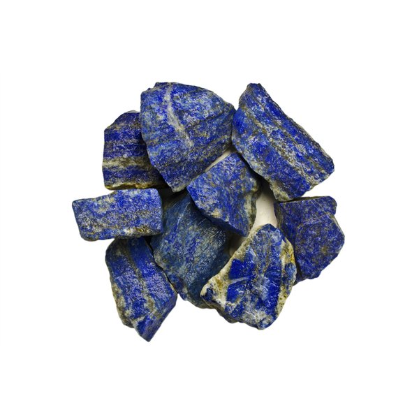 Hypnotic Gems Materials: 1 lb Lapis Lazuli Stones from Afghanistan - Rough Bulk Raw Natural Crystals for Cabbing, Tumbling, Lapidary, Polishing, Wire Wrapping, Wicca & Reiki Crystal Healing