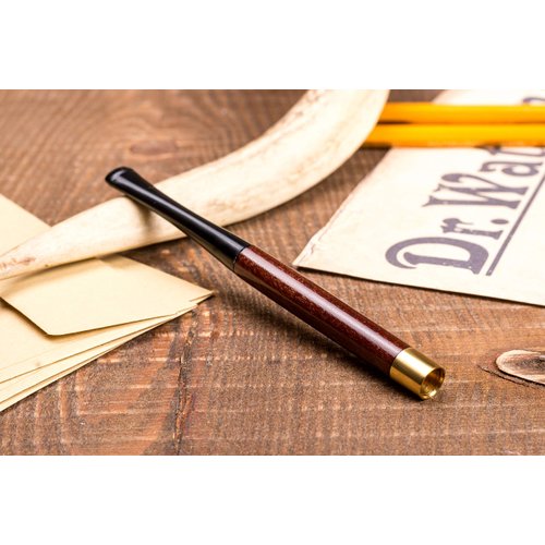Dr Watson Wooden Cigarette Holder, Brown, Hand Crafted, Regular 5.1''