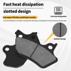 CTLLKG Brake Pads for 2000-2007 Harley Softail FLSTCI FLSTC Heritage Classic/i, FLSTF/FLSTFI Fat Boy, Softail Deluxe,Super Glide,Low Rider,Wide Glide,Night Train,Softail Standard,XLH883 Sportster