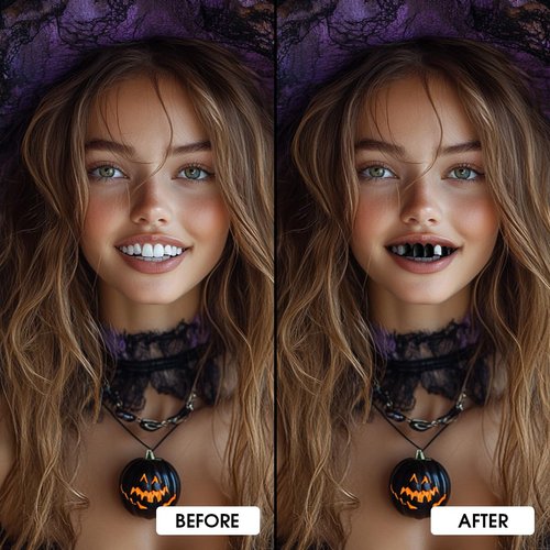 Black Tooth Paint - Professional Black Out Tooth for FX, Halloween, Cosplay & Theater Makeup | Long-Lasting, Quick-Dry, Mouth-Safe, Realistic for Special Effects (5ml)