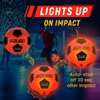SQUAD Glow in The Dark Soccer Ball, Light Up LED Soccer Ball with 2 Lights and Pre-Installed Batteries, Official Size 5 for Teen Boys and Girls 8-14, Outside Toys for Kids