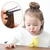2PCS Synthetic Fiber Hair Bun with Alligator Clips Hair Extension Updo Donut Chignon Straight Synthetic Fake Ballet Messy Bun Short Ponytail Wig Hairpiece for Little Girls