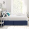 Nestl Navy Blue Bed Skirt King Size - King Bed Skirt 14 Inch Drop - Brushed Microfiber Bed Skirts - Hotel Quality Pleated Bed Skirt - Shrinkage & Fade Resistant