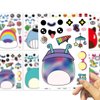24Pcs Cartoon Make a Face Stickers,Birthday Party Favors Party Supplies,Different Role Crafts Sticker.
