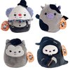 Squishmallows 2024 Halloween 5" Wolf Cow Reaper Clown Mini Plush Dolls Set of 4