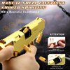DaoDaoZhu Soft Bullet Toy Gun Shell Ejecting with 48 Bullets, Gold Toy Guns for Boys, Toy Pistol Fidget Gun, Realistic Play Gun Model, Halloween Christmas Birthday Gifts for Boys Kids Adults Age 8+