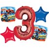 Anagram Blaze 3rd Birthday Party Supplies 5pc Monster Machines Balloon Bouquet Decorations