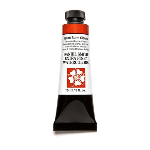 Daniel Smith Extra Fine Watercolor Paint, 15ml Tube, Italian Burnt Sienna, 284600047