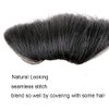 Brazilian Human Hair Bangs Clip On Real Hair for Black Women French Bangs Clip In Hair Extensions Natural Black Straight Hair Bangs with Temple 6-8inch Muzinuo