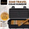 Cigar Caddy 3240 Travel Cigar Humidor, Holds 10 Cigars, Waterproof, Airtight Seal, Crush Proof, Coin Release for Air Pressure
