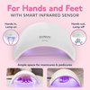 SUNUV UV LED Nail Lamp, Nail Dryer for Gel Nail Polish UV Light for Nails with Sensor 2 Timers SUN9C Pink Gift for Women Girls