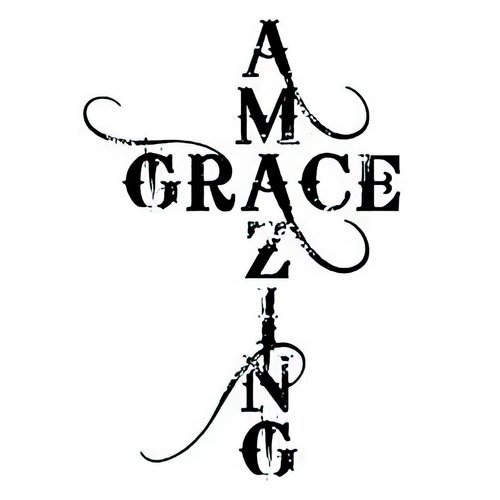 Dopetattoo 6 Sheets Temporary Tattoos Cross Grace Amazing Temporary tattoo Neck Arm Chest