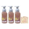 Bath & Body Works Strawberry Snowflakes 3 Pack Gentle Foaming Hand Soap Bundle with a Himalayan Salts Springs Bar Soap - Full Size