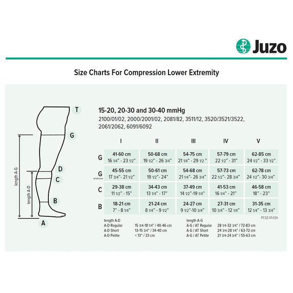 Juzo 2062AD IV IV Silver Soft Open Toe Knee High Regular 30-40 mmHg Compression Stockings