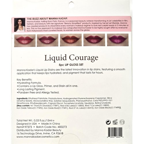Manna Kadar Liquid Courage 5pc Lip Gloss Set
