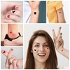 120 Patterns Valentines Heart Tattoos, 8 Sheets Red Black Love Hearts Valentine's Day Temporary Tattoos Decal Stickers for Kids Girls Boys Women Face Body Accessories