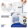 Stock Your Home 2 Gallon Unscented Small Garbage Bags, 100 Count, Leakproof, Versatile Usage, Grab-n-Go