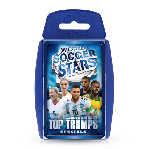 Top Trumps Card Game World Football Stars - Family Games for Kids and Adults - Learning Games - Kids Card Games for 2 Players and More - Kid War Games - Card Wars - for 6 Plus Kids
