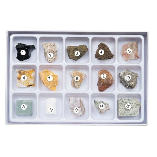 STEM Toy Rock Science Kit Geology Mineral Specimen For Kid Geologists