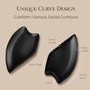 THLHKD Gua Sha Facial Tool: Black Jade Stone Face Gua-Sha Tools, Natural Bian Stones Full Body Massage Tool for Neck/Shoulder/Back/Leg