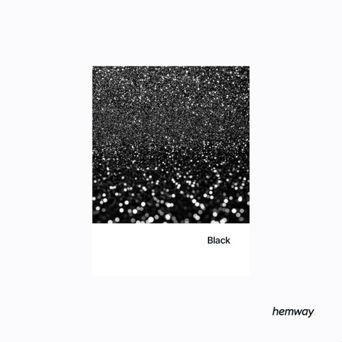 Hemway Premium Ultra Sparkle Glitter Multi Purpose Metallic Flake for Nail Art, Cosmetic Graded, Makeup, Festival, Party, Hair, Body and Eyes 100g / 3.5oz - Black