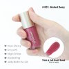 glowiest Dream Glow Tinted Lip Oil ; 3-in-1 Formula: Lip Gloss with a high shine finish, Non-sticky Long Lasting | Korean Plumped Tinted Lip Oil - 0.19 fl. oz. 5.7 ml (001 MUTED BERRY, Original)