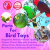 Bonka Bird Toys 3889 Pk24 Sola Squares Foot Talon Craft Part Natural Chew Cockatiel Parakeet Conure and Other Small Pets