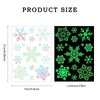 4 Sheets Snowflake Temporary Tattoos Glow in the Dark Tattoos Luminous Snowflake Stickers Body Face Decorations Cute Apparel Accessories for Winter Christmas Holiday Birthday Party Supplies