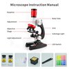 Science Kits for Kids Beginner Microscope with LED 100X 400X and 1200X-Include Sample Prepared Slides (1)