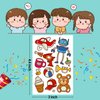 Partywind 380 Styles (30 Sheets) Luminous Tattoos for Kids, Mixed Styles Temporary Tattoos Stickers with Mermaid/Dinosaur/Space/Pirate for Boys and Girls, Glow Party Supplies
