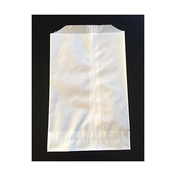 5-1/2" x 7-3/4" Glassine Wax Paper Bags Flat Glassine Lined Paper Gourmet Bags - Pack of 100