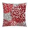 COMMINY Red Grey Pillow Covers 18x18 Set of 6 Decorative Burgundy Daisy Throw Pillow Cover for Couch Modern Farmhouse Cushion Pillow Case for Living Room Outdoor Patio Home Decor