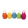 Silicone Bath Toys 5 Assorted Animals Yellow, Blue, Orange, Green, Magenta Appx. Size 2.83'' x 2.27''