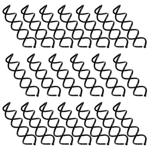 TUUXI 20 Pcs Spiral Bobby Hair Pins Black Hair Screws Hair Twister Hair Accessories for Women Fast Bun Thick Hair Style