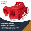 PrimaCare KB-8004 First Aid Empty Fanny Pack for Emergency Equipment Set, 8" x 2" x 6", Red