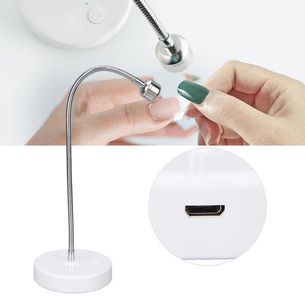 Brrnoo UV LED Light Small for Gel Nails 3W USB Input Flash Cure Light for Nails Quick Dry Nail Dryer Nail Extension Gel Curing Lamp for Outdoor Stall Gel Nail Curing