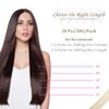 Lacer Ombre Tape in Hair Extensions Human Hair Chestnut Brown Mixed Dark Brown with Dark Brown Roots Seamless Double Sided Skin Weft Natural Hair Tape in Extensions 20 Inch 50g 20pcs