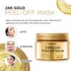 Grospe 24K Gold Peel-Off Mask, Anti-Aging Gold Face Mask for Removes Blackheads, Reduces Fine Lines And Cleans Pores, Tightening Moisturizing Toning and Nourishing The Skin