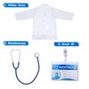 Kizzyland Doctor Costume for Kids, Doctor Lab Coat with Working Stethoscope - Dress Up Costume for Toddlers Kids Size 3T