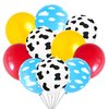 Cartoon Balloons Birthday Party Supplies Party Decorations Cow Print Sky Blue Cloud Balloons Arch Garland Kit for Kids Boys Girls Farm Themed Party Decor Favor