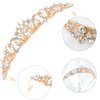 AddLotLot 2 PCS Tiara Crown Rose Gold Tiara Crowns Elegant Princess Crown Crystal Crowns Princess Rhinestone Crown Jewelry Princess Decoration Gem Rhinestone Hair Accessories for Women Girls