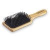 GIOVANNI Rectangular Paddle Hair Brush with Real Bamboo Handle and Base, Beige, Pack of 1