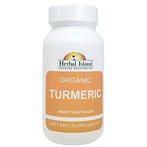 Organic Turmeric Powder and Peppercorn 60 Capsules 500mg Each (Tumeric - Curcuma Longa)