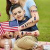 4th of July Temporary Tattoo, 10 Sheets Fourth of July Tattoo Stickers for Independence Day Party Supplies